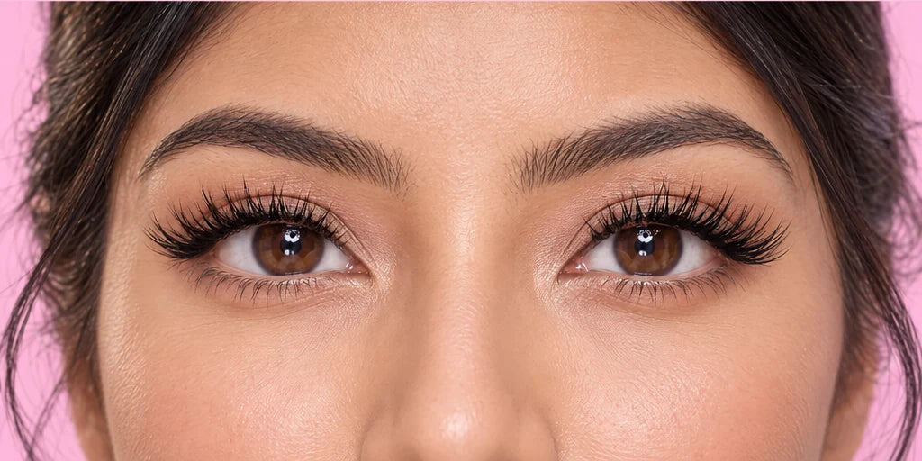 Full Glam magnetic lash styling illustration with a fuller finish.